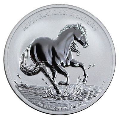 2020 1oz Silver Coin - Australian BRUMBY